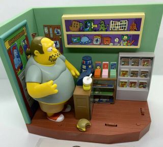 Playmates The Simpsons Wos Interactive Playset - Comic Book Shop - Complete