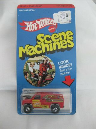 Hot Wheels Rare 1979 Scene Machines Motorcross Team In Card