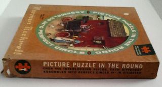 Norman Rockwell Jaymar Round Puzzle 