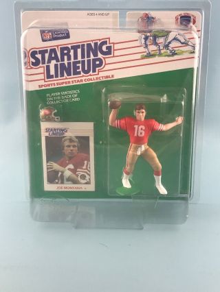 Joe Montana San Francisco 49ers 1988 Nfl Starting Lineup Football Figure Slu