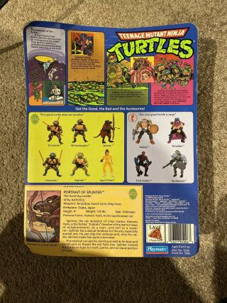 1988 Teenage Mutant Ninja Turtles Master Splinter Toy Figure TMNT SDCC Comic Con 3