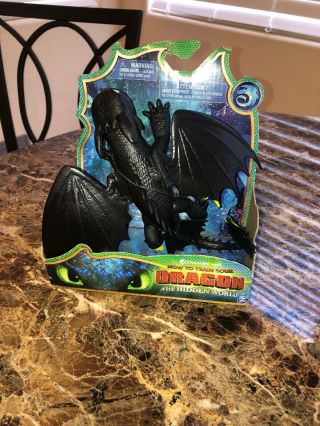 How To Train Your Dragon 3 Toothless Night Fury Action Figure Spin Master