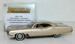 Brooklin Models 1/43 Scale - Brk208 - 1967 Buick Wildcat 4 Door Hardtop Sedan
