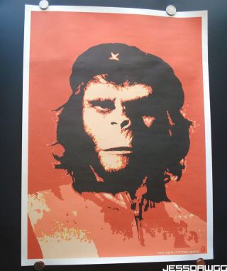 Ssur Rebel Ape O Poster Print 17 " X 23 " Planet Of The Apes Che Guevara Star Wars