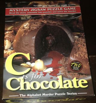 C Is For Chocolate Mystery Jigsaw Puzzle Game Two 500 Piece Puzzle Sh Cand