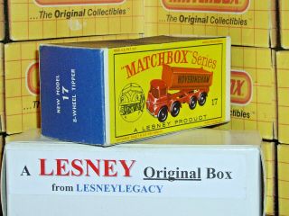 Matchbox Lesney 17d Foden Tipper Hoveringham Model Type D Empty Box