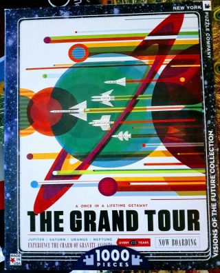 York Puzzle Company " The Grand Tour " Nasa Poster 1000 Piece Jigsaw Puzzle