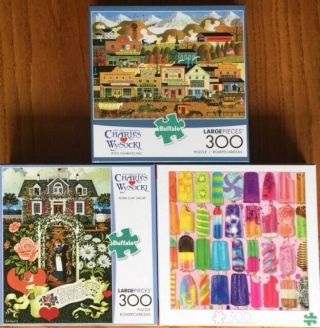 300 Piece Jigsaw Puzzles Set Of 3