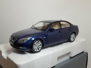 1:18 Kyosho 80430417410 Bmw 5 Series 550i E60 Lci Facelift Sedan Blue - 2008