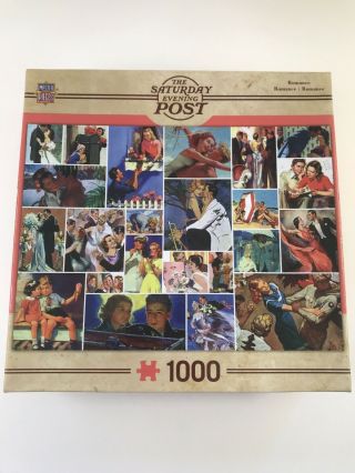 The Saturday Evening Post " Romance " 1000 Piece Puzzle Masterpieces