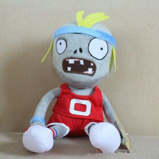 30cm Cute Pole Zombie In Plants Vs Zombies Soft Stuffed Plush Toy Gift For Kids