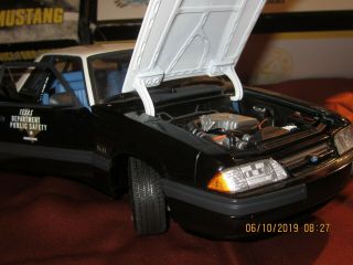 Gmp 1988 Special Service Ford Mustang Texas Police 9062 1:18 Scale Ltd1000 Metal