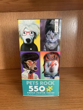 Pets Rock Animals Puzzle (550 Piece) 24 " X18 " Warhol/michael Jackson/elvis,