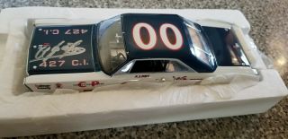 University Of Racing Diecast 1/24 1965 Ford Galaxy Autographed A.  J.  Foyt