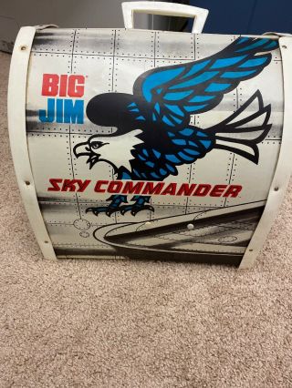 Vintage 1973 Mattel Big Jim Sky Commander Airplane Vinyl Playset - Not Complete