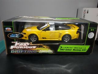 Rare 1/18 Fast And Furious Mustang 2003 Ertl Diecast