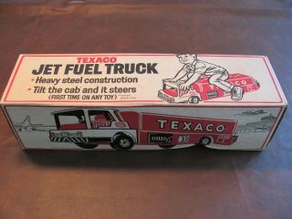 Texaco Jet Fuel Gas Tanker Truck 1960