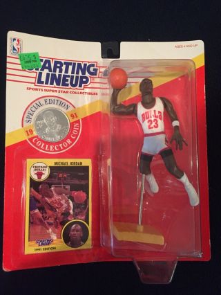 1991 Slu Michael Jordan Nba With Collector Coin & Card