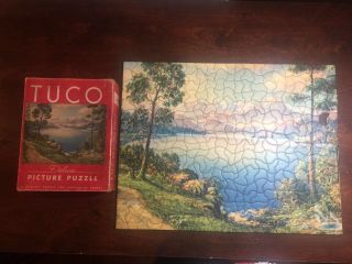 Rare TUCO Vintage puzzle DAYBREAK IN THE TETONS Missing 1 2