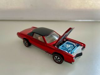 Mattel Hot Wheels Redline Custom Eldorado 1968 Usa Red With White Interior