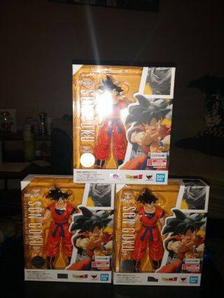 Bandai S.  H.  Figuarts Son Goku A Saiyan Raised On Earth Dragon Ball Japan Edition