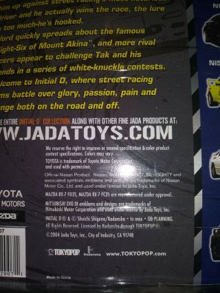 2004 Jada Toys Initial D 1:64 Set Complete 3