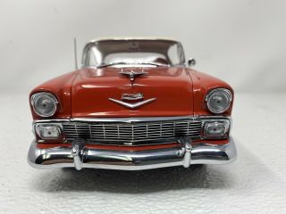 1/18 Precision Miniatures 1956 Chevrolet Bel - Air 4 Door Red/ Beige PMUS - 01RB 2