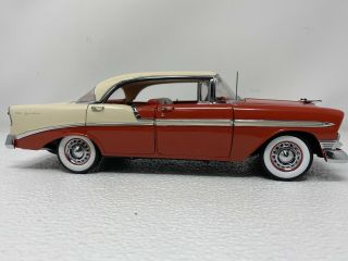1/18 Precision Miniatures 1956 Chevrolet Bel - Air 4 Door Red/ Beige PMUS - 01RB 3