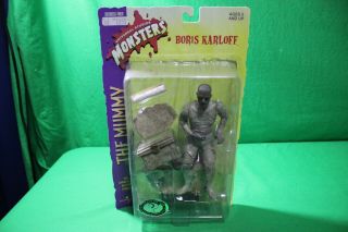 Universal Studios Monsters Series 1 Boris Karloff The Mummy Figure Open Card
