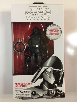 Star Wars Second Sister Inquisitor 95 Black Series White Box First Edition Mib