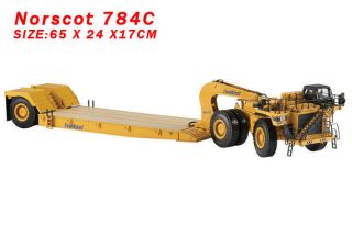 Norscot 55220 Caterpillar Cat 784c Tractor & Towhaul Trailer Diecast 1:50 Scale