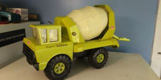 Tonka Sears Exclusive Lime Green Cement Mixer.  Single Axle