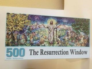 The Resurrection Window 500 Piece Jigsaw Puzzle - Religious - Complete
