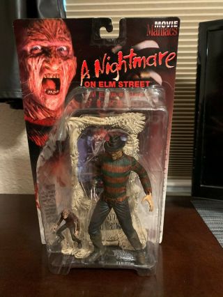 Movie Maniacs Nightmare On Elm Street Freddy Krueger Figure Mcfarlane Toys Nip