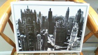 " Towering Michigan Ave " The Card Company 500 Piece Jigsaw Puzzle Euc