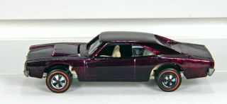 1969 Hot Wheels Redline Dark Magenta Custom Dodge Charger Mattel Usa