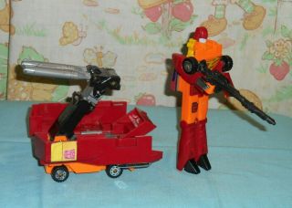 G1 Transformers Rodimus Prime Cab,  Trailer With Gun Only