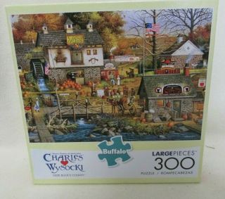Buffalo Games Charles Wysocki " Olde Bucks County " 300 Large Piece Jigsaw