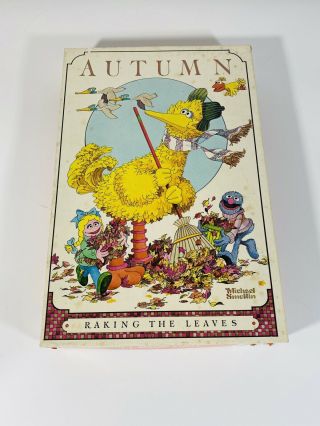 Vintage Sesame Street Muppets Jigsaw Puzzle Jim Henson Big Bird Autumn 1980