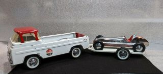Nylint 1960 Truck And Trailer,  Race Team 5900,  Aluminum 2006 Clabber Girl Special