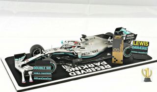 1/18 Spark Mercedes Benz Amg 2019 F1 W10 U.  S.  Gp World Champion Hamilton