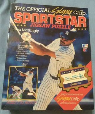 York Yankees Mlb Don Mattingly Signa - Chip Complete Jigsaw Puzzle,  Open Box