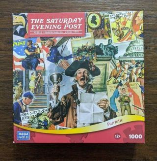 The Saturday Evening Post 1000 Pc Puzzle " Patriotic " Complete