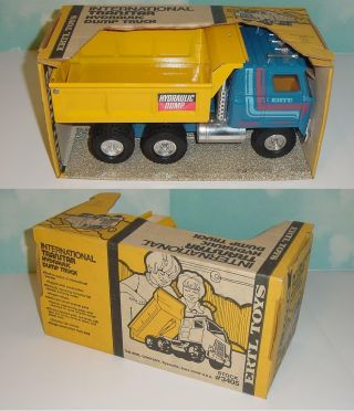 1/16 Vintage Ertl International Transtar Hydraulic Dump Truck W/box (4)