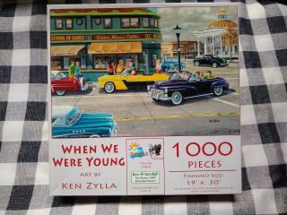 " When We Were Young " 1000 Piece Sunsout Jigsaw Puzzle By Ken Zylla 19 " X30 "