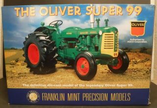 The Oliver 99 Tractor Die Cast Franklin Precision Model 1:12 Scale