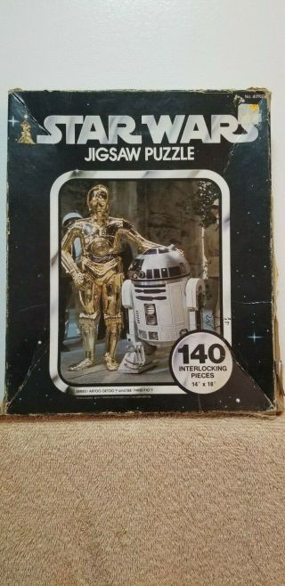 Vintage - 1977 Star Wars R2/d2 & C - 3po Kenner Jigsaw Puzzle.