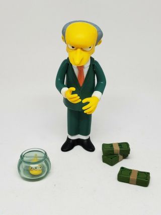 2001 The Simpsons Wos Interactive Figure - Montgomery Burns - Series 1 - Complete