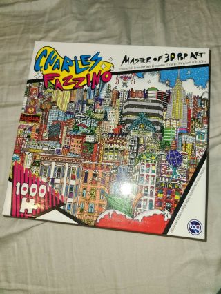 Nwt Fsb Tcg Toys Charles Fazzino A Winter Visit To The Big Apple 1000 Pc Puzzle