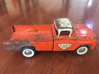 Vintage Nylint Pressed Metal Ford U Haul Moving Pickup Truck Toy From The 60 